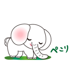White Tender Elephant sticker #15019559