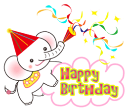 White Tender Elephant sticker #15019582