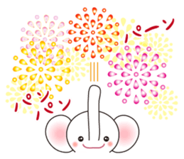 White Tender Elephant sticker #15019586