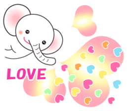 White Tender Elephant sticker #15019587