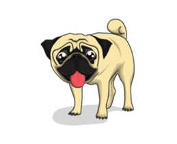 Fawn Pug Animated! sticker #15020213