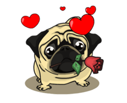 Fawn Pug Animated! sticker #15020214