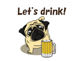 Fawn Pug Animated! sticker #15020215