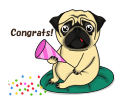 Fawn Pug Animated! sticker #15020221