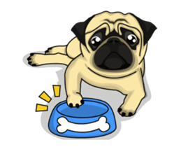 Fawn Pug Animated! sticker #15020229