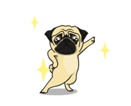 Fawn Pug Animated! sticker #15020230