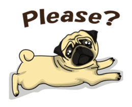 Fawn Pug Animated! sticker #15020232