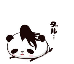 Cool, cute Mohawk panda sticker #15020620