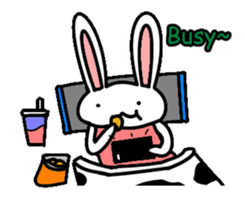 Ayou and Lunglung-40 icons of rabbit! sticker #15020658