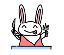 Ayou and Lunglung-40 icons of rabbit! sticker #15020659