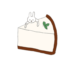 rabbit and sweets sticker #15020936