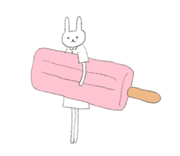 rabbit and sweets sticker #15020946