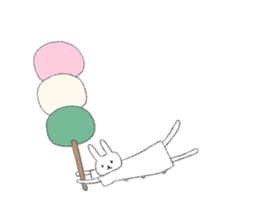 rabbit and sweets sticker #15020953