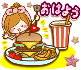 Leisurely a girlfriend .Gentle words sticker #15021516