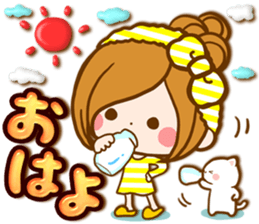 Leisurely a girlfriend .Gentle words sticker #15021517