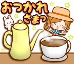 Leisurely a girlfriend .Gentle words sticker #15021528