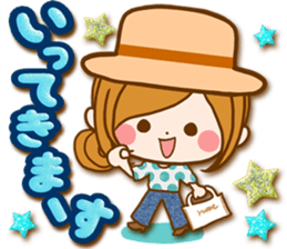 Leisurely a girlfriend .Gentle words sticker #15021532