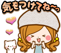 Leisurely a girlfriend .Gentle words sticker #15021535