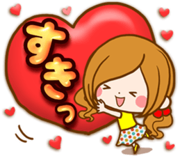 Leisurely a girlfriend .Gentle words sticker #15021542