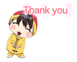 Lovely Baby Chinese Clothing Animation sticker #15021999