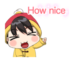 Lovely Baby Chinese Clothing Animation sticker #15022000