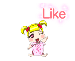 Lovely Baby Chinese Clothing Animation sticker #15022007