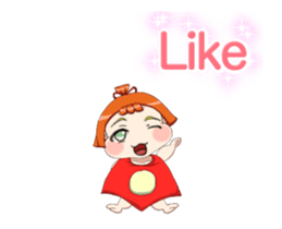 Lovely Baby Chinese Clothing Animation sticker #15022013