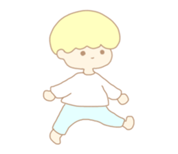 Cute boy like an angel sticker #15023260