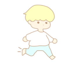 Cute boy like an angel sticker #15023263