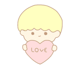 Cute boy like an angel sticker #15023265