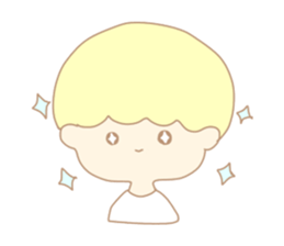 Cute boy like an angel sticker #15023267