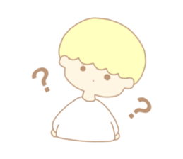 Cute boy like an angel sticker #15023270