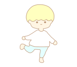 Cute boy like an angel sticker #15023274