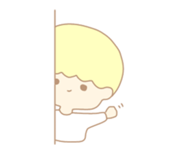Cute boy like an angel sticker #15023275