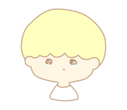 Cute boy like an angel sticker #15023278