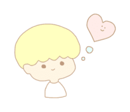 Cute boy like an angel sticker #15023280