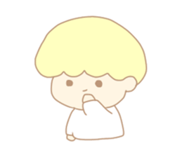 Cute boy like an angel sticker #15023281