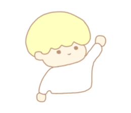 Cute boy like an angel sticker #15023282