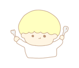 Cute boy like an angel sticker #15023283