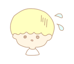 Cute boy like an angel sticker #15023284