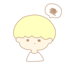 Cute boy like an angel sticker #15023287