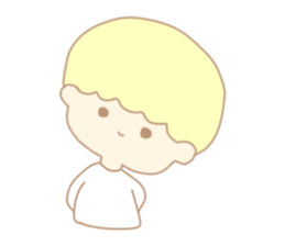 Cute boy like an angel sticker #15023291