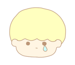 Cute boy like an angel sticker #15023293