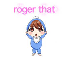 Lovely Rougey Baby Animation English sticker #15025150