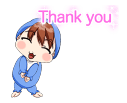 Lovely Rougey Baby Animation English sticker #15025151
