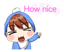 Lovely Rougey Baby Animation English sticker #15025152