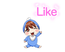 Lovely Rougey Baby Animation English sticker #15025153