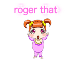 Lovely Rougey Baby Animation English sticker #15025156