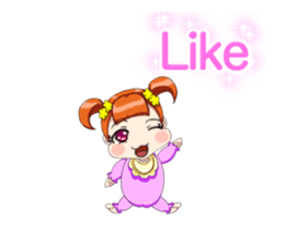 Lovely Rougey Baby Animation English sticker #15025159