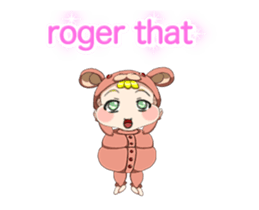 Lovely Rougey Baby Animation English sticker #15025162